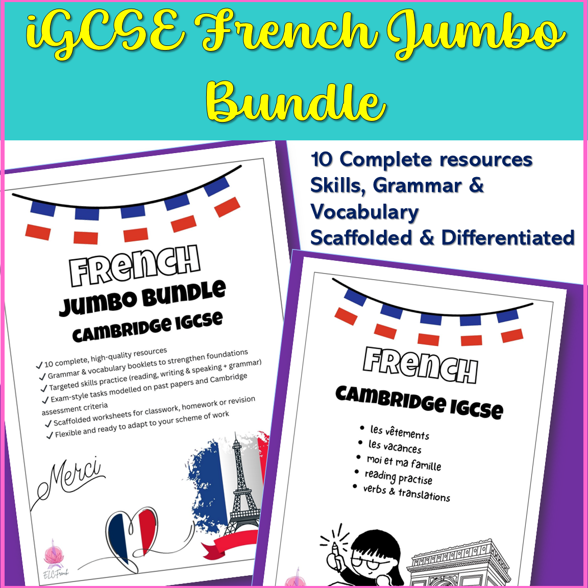 Cambridge IGCSE French Jumbo Bundle – Complete Set of 18 Essential Resources