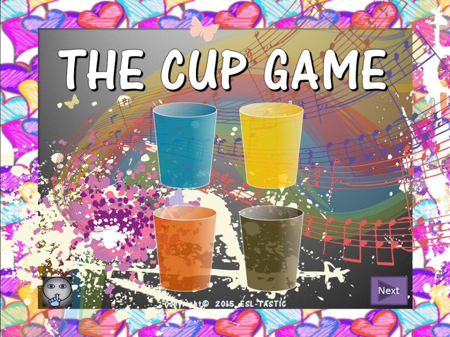 The Cup Game:  Power-Point Activity Station