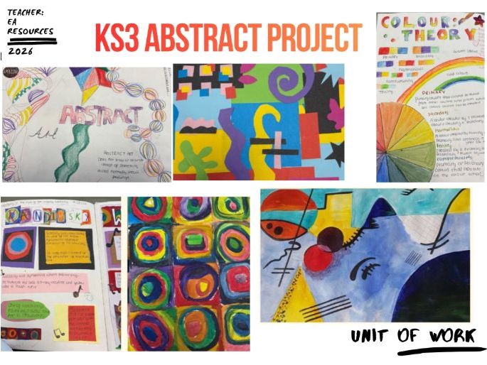 Abstract Art Project | KS3/KS4 Art & Design Unit of Work | Music, Materials & Artist Research
