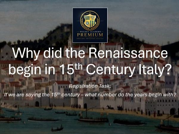 Why Did the Renaissance Begin in 15th Century Italy? | Complete Renaissance Lesson | Ready to Teach