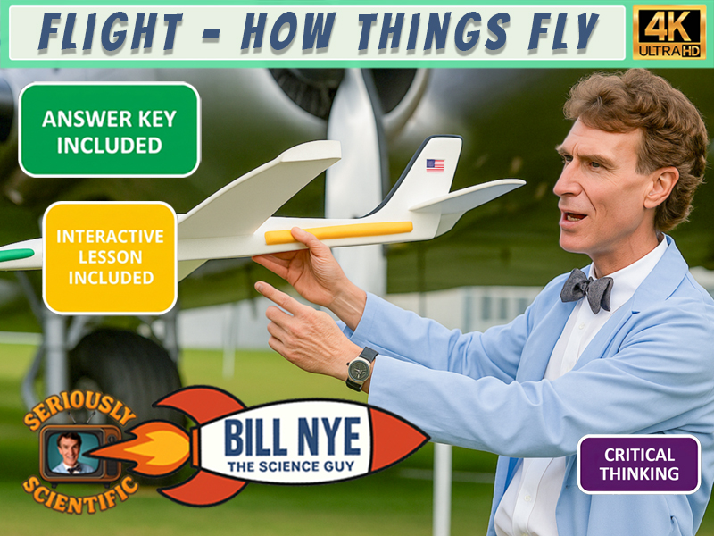Bill Nye - Flight Worksheet FREE | 4K Full Episode