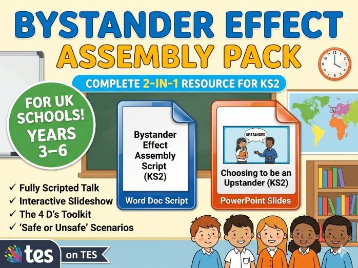 The Bystander Effect: Choosing to be an Upstander – KS2 Assembly & Script
