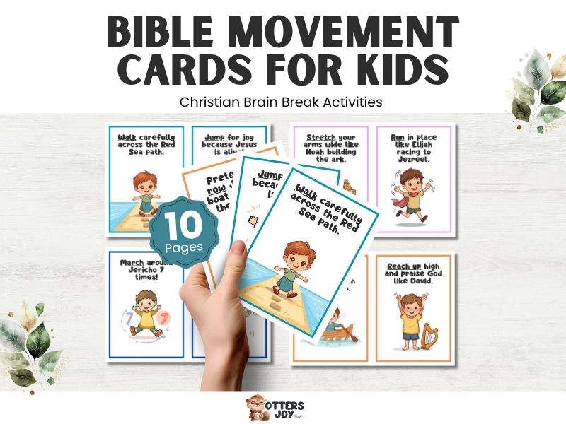 Bible Movement Break Cards for Kids