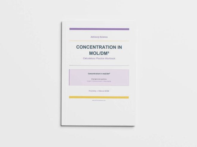 Concentration in mol/dm³ - Edexcel GCSE Chemistry Calculation Practice Book