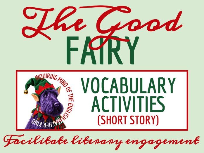 "Christmas; or, The Good Fairy" by Harriet Beecher Stowe Vocabulary Activities | Winter Holidays