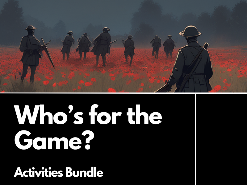 Who's for the Game? Activities and Teaching Resources Bundle