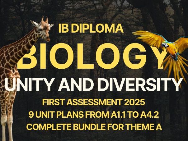 IBDP Biology Complete Theme A Unity & Diversity | 9 Unit Planners Bundle | FA 2025 | SL & HL |