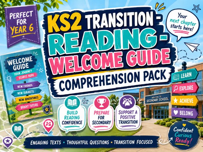 KS2 Transition - Reading - Welcome Guide Comprehension Pack