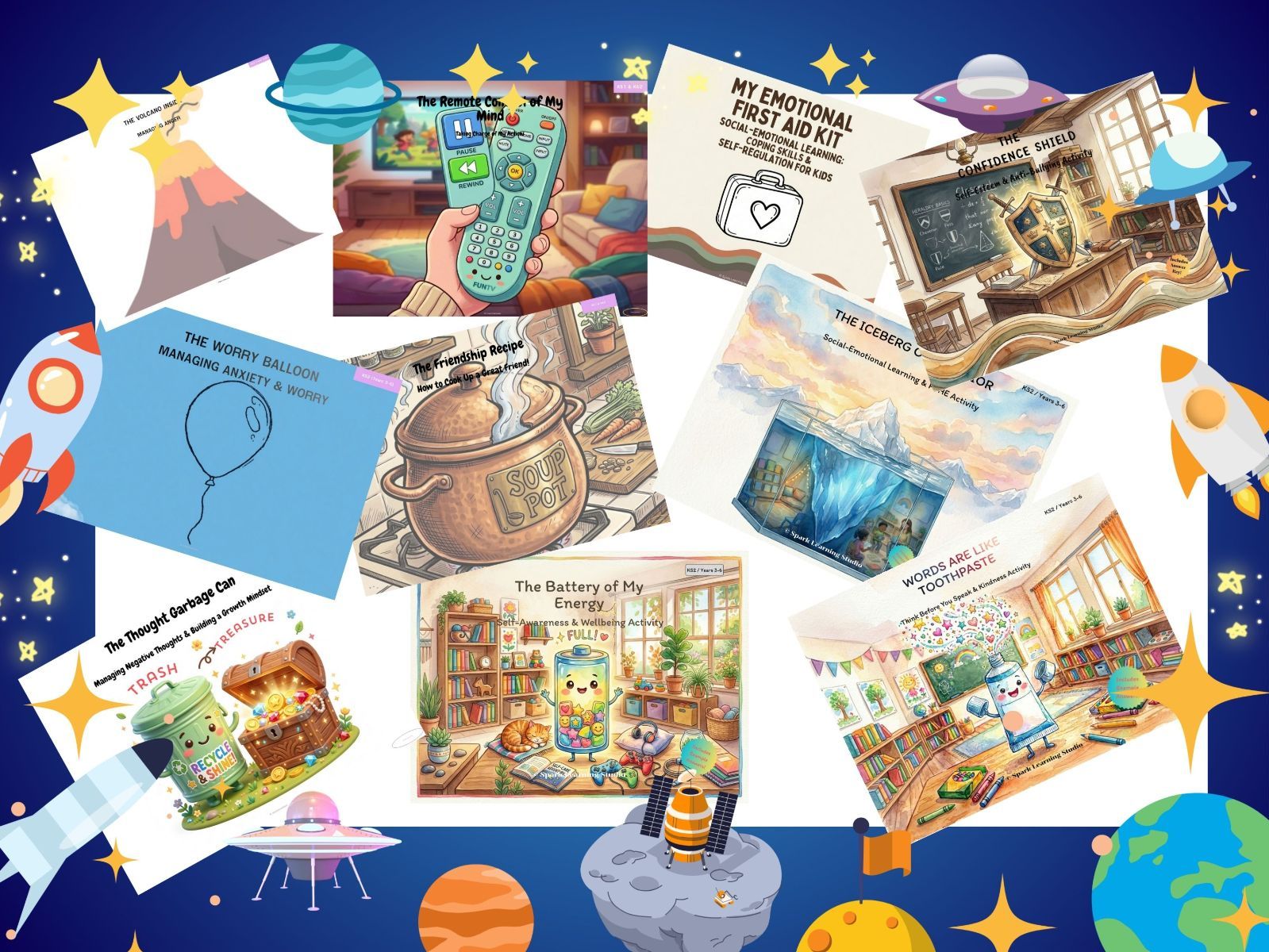 Ultimate Social-Emotional Learning (SEL) & Mental Wellbeing Mega Bundle - 10-in-1 Premium Activity Toolkit (KS1/KS2)