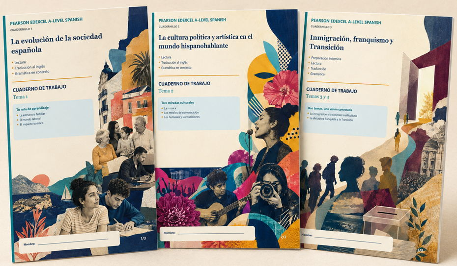 EDEXCEL A-LEVEL SPANISH WORKBOOKS COVERING ALL THEMES