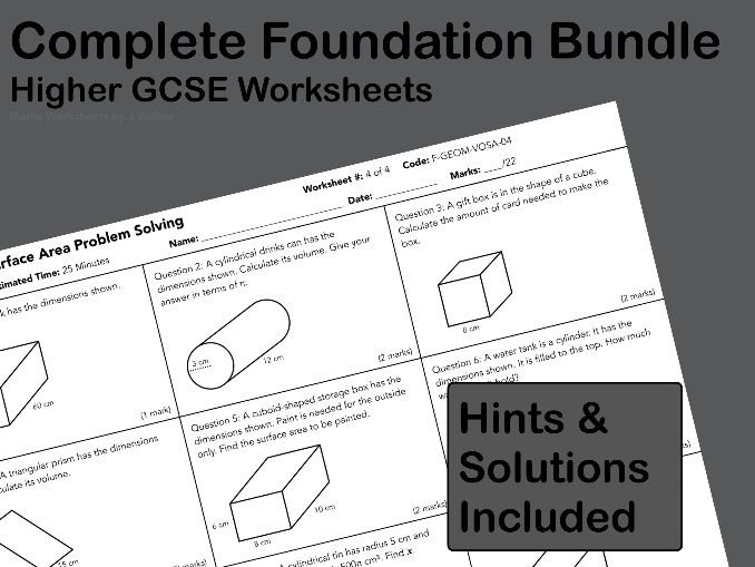 Complete Higher Bundle – GCSE Maths (Higher Tier)