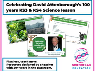 Celebrating David Attenborough's 100th Birthday KS3 & KS4 lesson