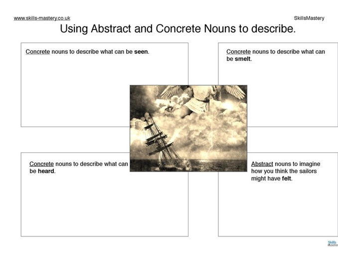 Using abstract and concrete nouns to describe | Teaching Resources