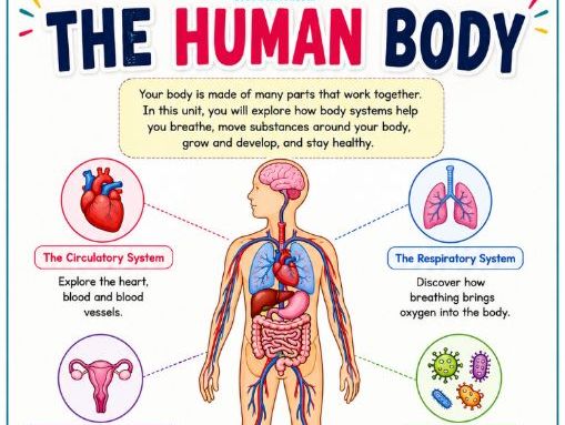 The Human Body — 30-Page Activity Workbook
