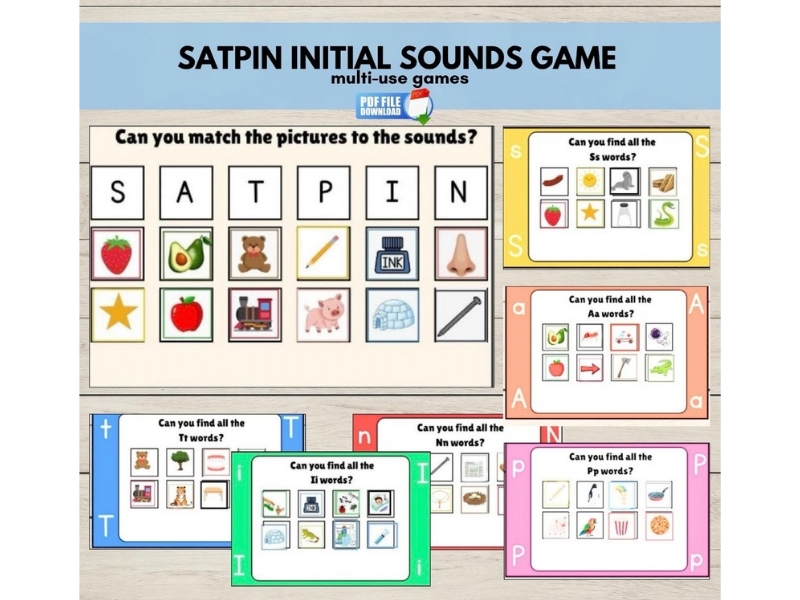 SATPIN Phonics Initial Sounds Game