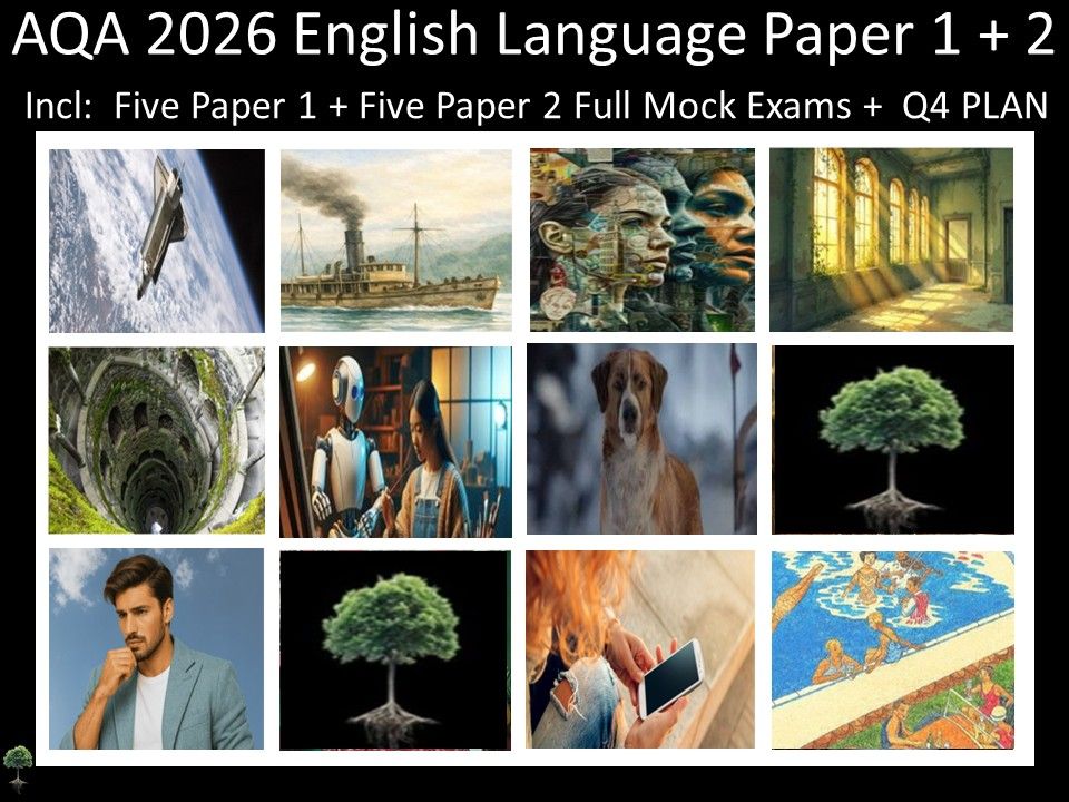 Ten AQA 2026 English Language Paper 1 + 2 Mocks | Q4 Plan