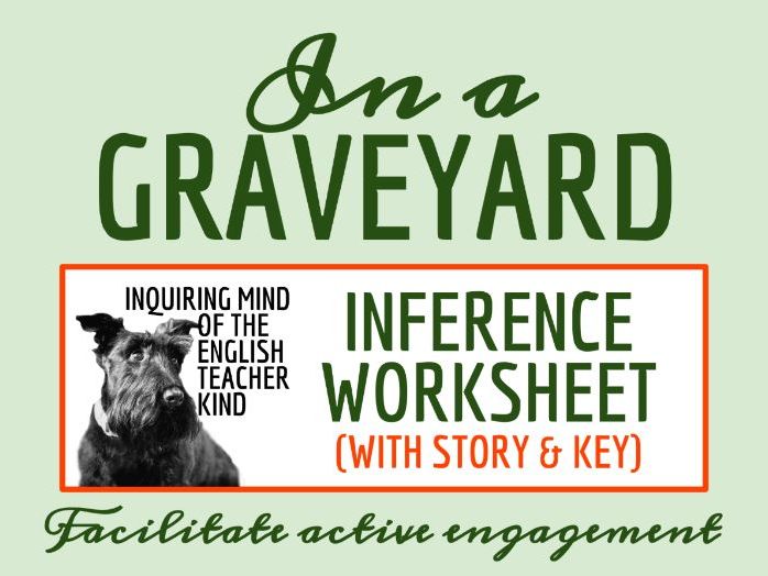 "In a Graveyard" by Eando Binder | Gothic Literary Analysis Worksheet | Dark Humor for Halloween
