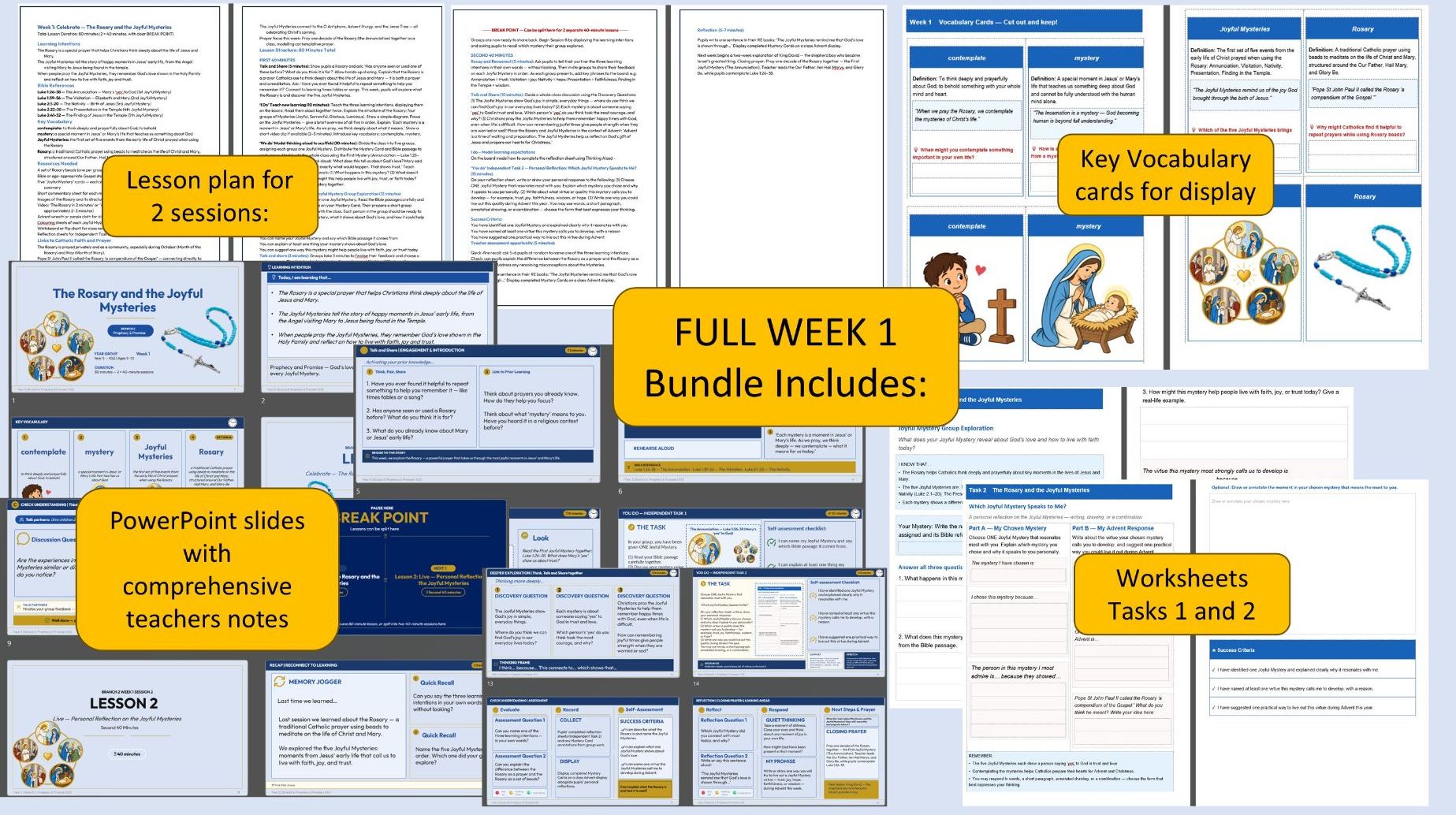 Full week bundle Year 5/Branch 2/RE/Prophecy and Promise