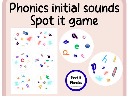 Spot it game- initial sounds- Phonics phase 2