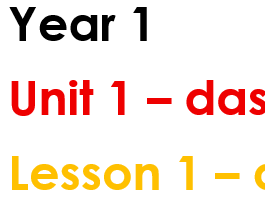 Year 1_Unit 1_Lesson 1_das Alphabet