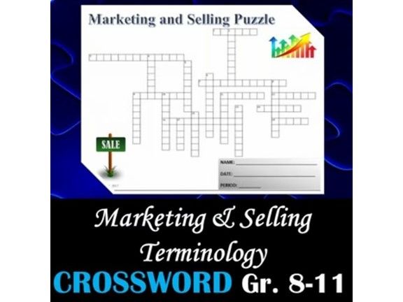 Marketing and Selling Terminology - Crossword Puzzle