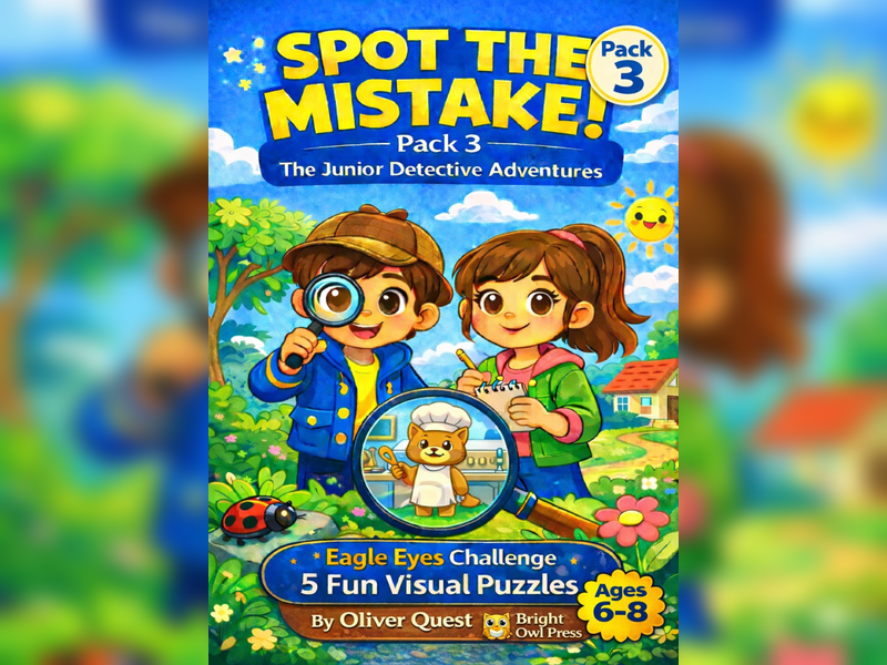 Spot the Mistake  Puzzle Activity Pack 3