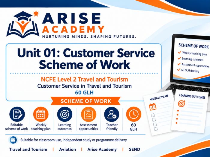NCFE Unit 01: Customer Service in T&T — Scheme of Work