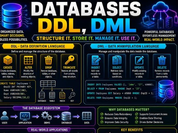 Databases, DDL, DML |  CS PPT +Worksheets +Activity + Mcq Quiz + Answers_Marking Scheme