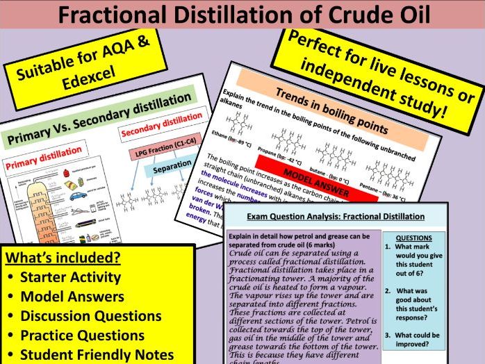 AS Chemistry: Fractional Distillation of Crude Oil