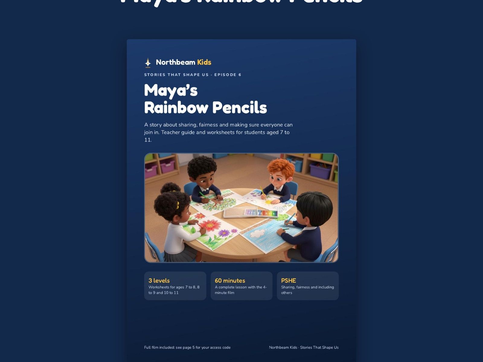 Maya's Rainbow Pencils: KS2 PSHE Fairness Lesson