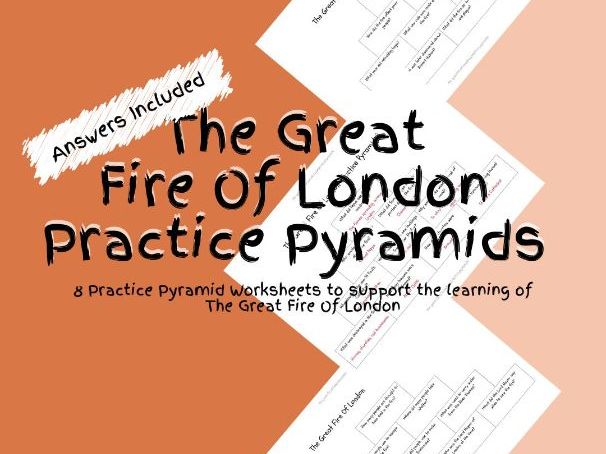 8 History The Great Fire Of London Practice Pyramid Worksheets PDF