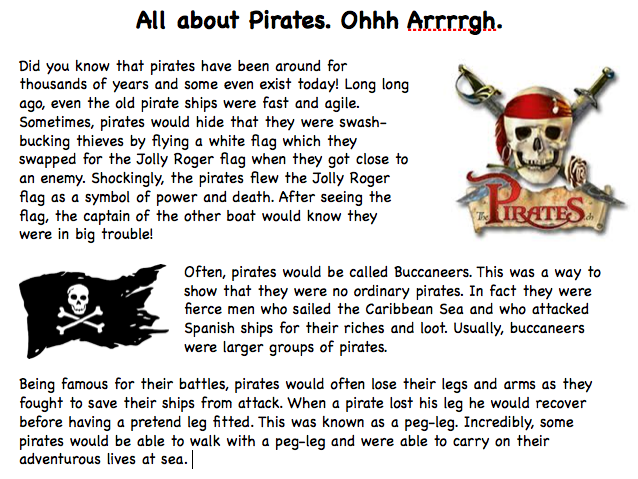 Pirates Information Text