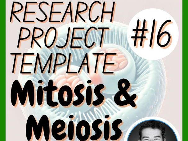 Mitosis & Meiosis | Biology Science Research Project Template | Digital + Print