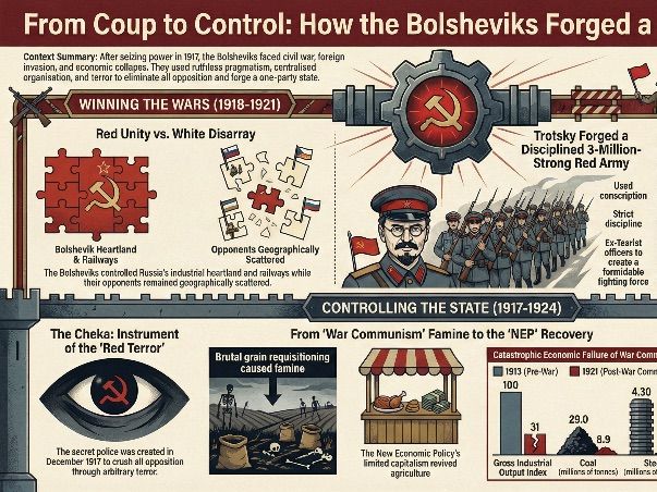 AQA A-Level 2N - Russia 1917-53: Part 2 - Bolshevik Consolidation, 1918-24