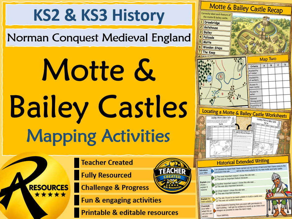 Motte & Bailey Castles - Location Medieval Norman Conquest