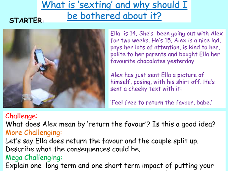 Sexting by EC_Resources - Teaching Resources - Tes