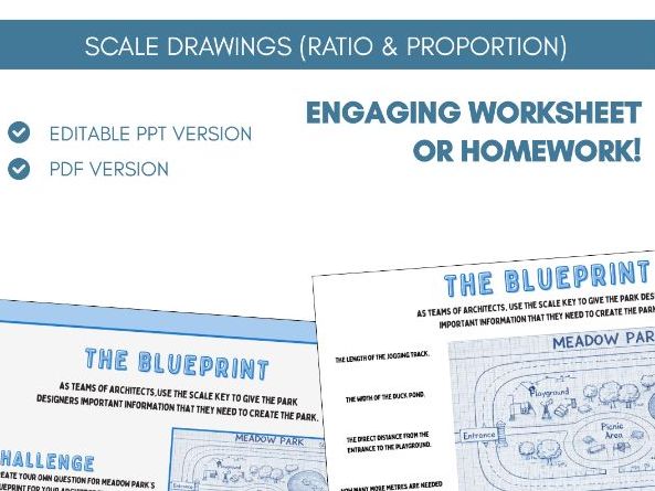 Scale Drawings | Scale Factors | Worksheet Task | Ratio & Proportion