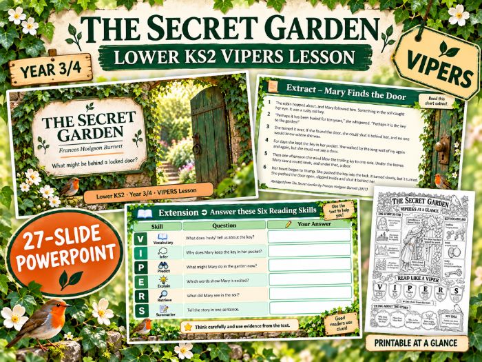 The Secret Garden LKS2 VIPERS