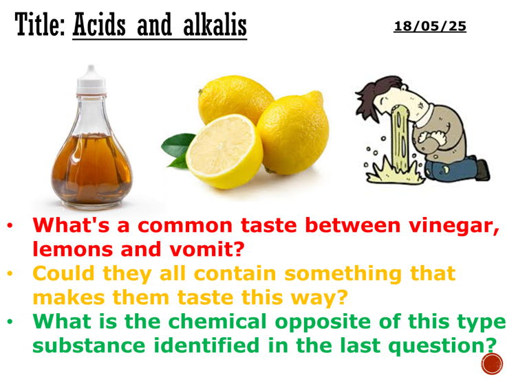 Acids and alkalis - complete lesson (KS3)