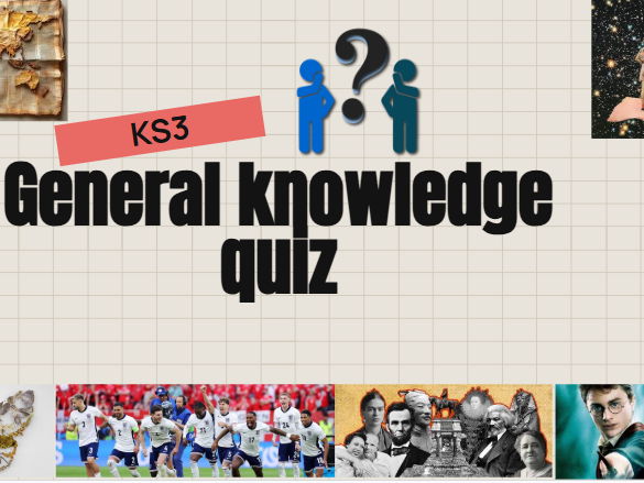 General knowledge quiz KS3 tutorial