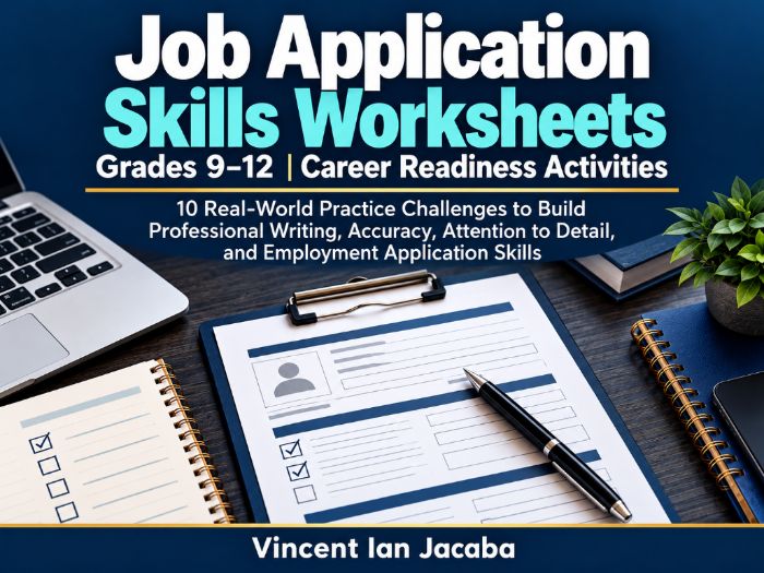 Job Application Skills Worksheets | Career Readiness & Employability Activities | Ages 14–18
