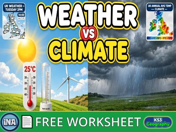 Weather and Climate - FREE KS3 Geography Worksheet