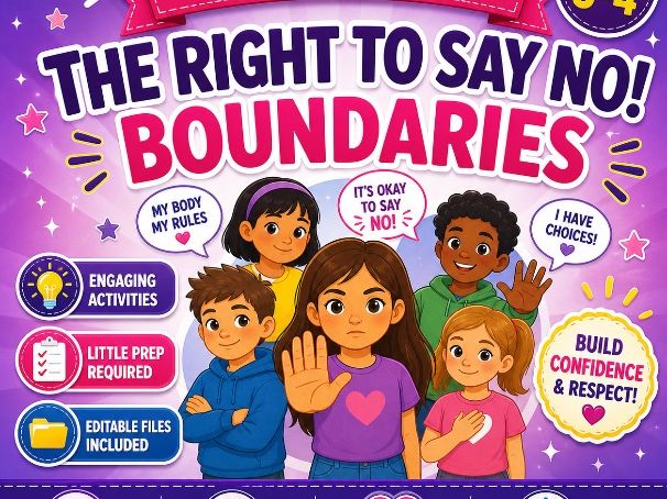 The Right to Say No – Personal Boundaries & Body Safety Lesson Pack (Primary)