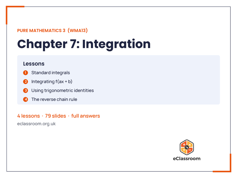 IAL Pure 3 Integration lesson slides