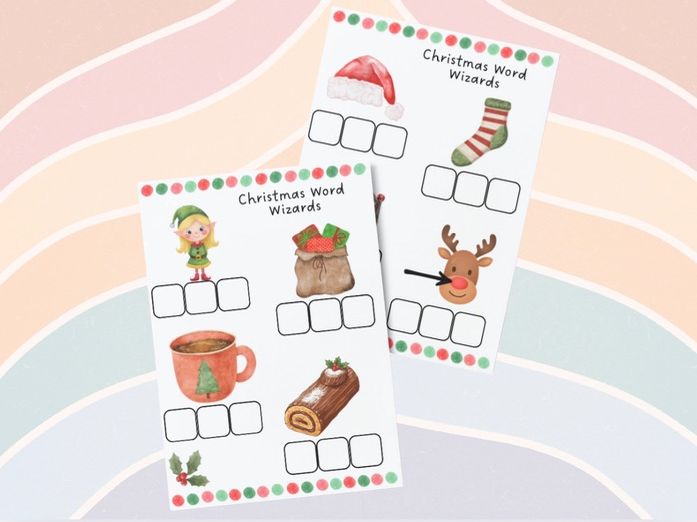 Christmas - CVC Word Writing