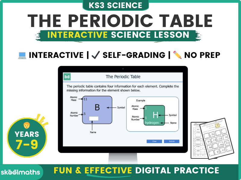 Periodic Table of Elements Digital Lesson and Activities