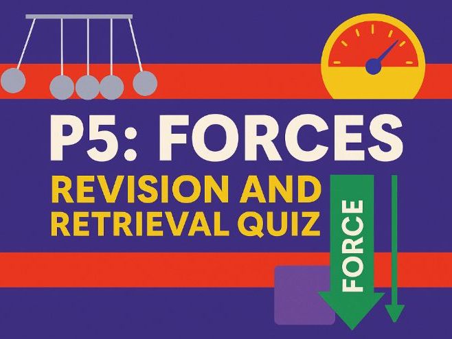 Physics P5: Forces Revision and Retrieval Quiz