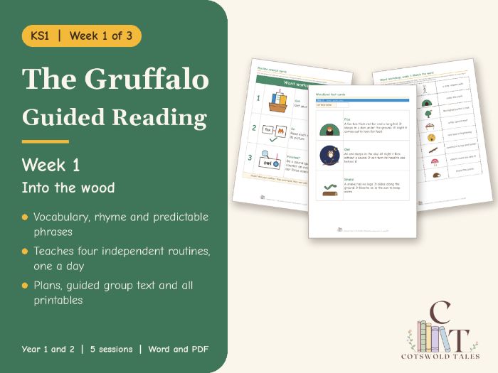 The Gruffalo Guided Reading KS1 Week 1: Into the Wood