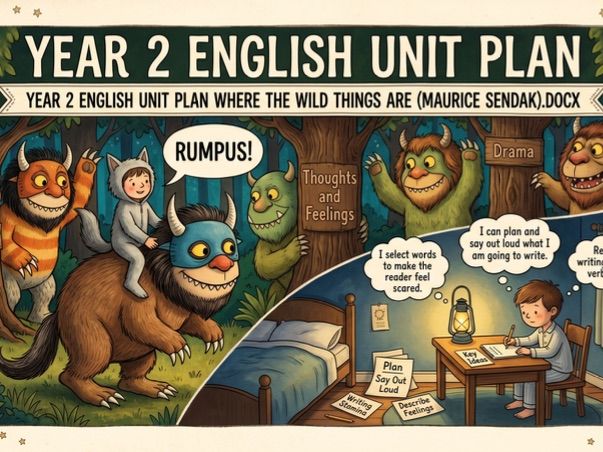 Year 2 English Unit Plan Where the Wild Things Are (Maurice Sendak)