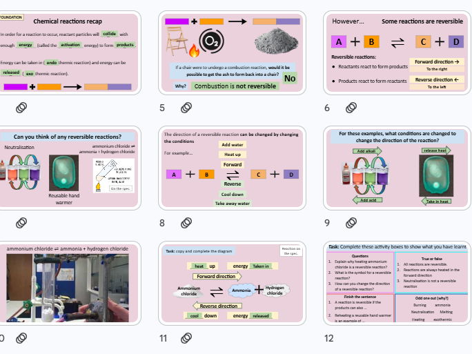 Reversible Reactions: GCSE Chemistry C6